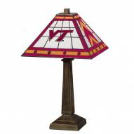 Virginia Tech Hokies Stained Glass Mission Table Lamp