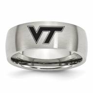 Virginia Tech Hokies Stainless Steel Laser Etch Ring