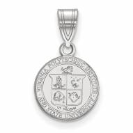 Virginia Tech Hokies Sterling Silver Small Crest Pendant