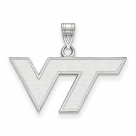 Virginia Tech Hokies Sterling Silver Small Pendant