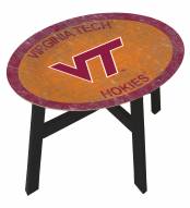 Virginia Tech Hokies Team Color Side Table