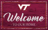 Virginia Tech Hokies Team Color Welcome Sign