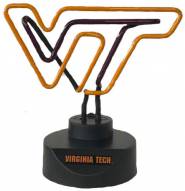 Virginia Tech Hokies Team Logo Neon Lamp