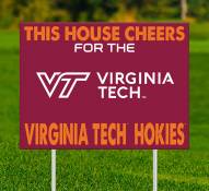 Virginia Tech Hokies This House Cheers for Yard Sign