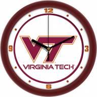 Virginia Tech Hokies Traditional Wall Clock