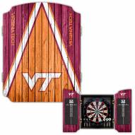 Virginia Tech Hokies Dartboard Cabinet