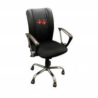 Virginia Tech Hokies XZipit Curve Desk Chair with Feet Logo