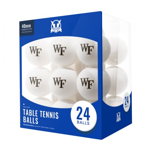 Wake Forest Demon Deacons 24 Count Ping Pong Balls