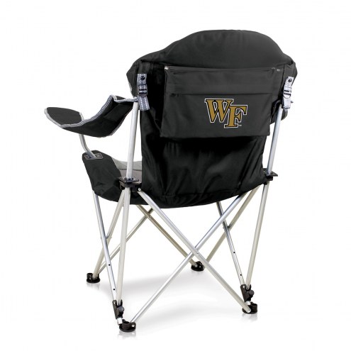 Wake Forest Demon Deacons Black Reclining Camp Chair
