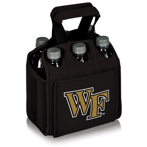 Wake Forest Demon Deacons Black Six Pack Cooler Tote