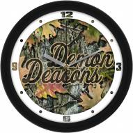 Wake Forest Demon Deacons Camo Wall Clock
