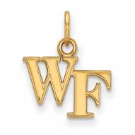 Wake Forest Demon Deacons Sterling Silver Gold Plated Extra Small Pendant