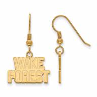 Wake Forest Demon Deacons Sterling Silver Gold Plated Small Dangle Earrings