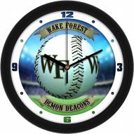 Wake Forest Demon Deacons Home Run Wall Clock