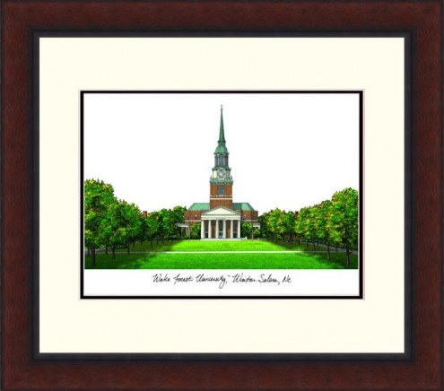 Wake Forest Demon Deacons Legacy Alumnus Framed Lithograph
