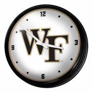 Wake Forest Demon Deacons Retro Lighted Wall Clock