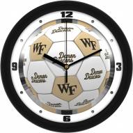 Wake Forest Demon Deacons Soccer Wall Clock