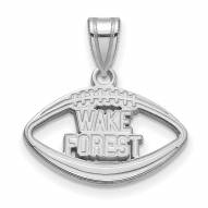 Wake Forest Demon Deacons Sterling Silver Football Pendant