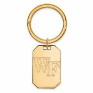 Wake Forest Demon Deacons Sterling Silver Gold Plated Key Chain