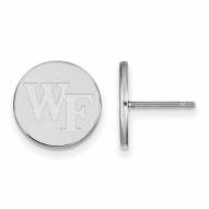 Wake Forest Demon Deacons Sterling Silver Small Disc Earrings