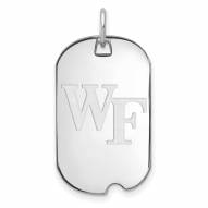 Wake Forest Demon Deacons Sterling Silver Small Dog Tag