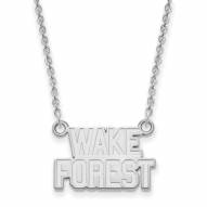 Wake Forest Demon Deacons Sterling Silver Small Pendant Necklace