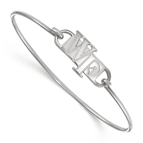 Wake Forest Demon Deacons Sterling Silver Wire Bangle Bracelet