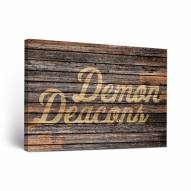 Wake Forest Demon Deacons Weathered Canvas Wall Art