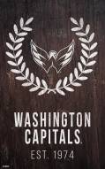 Washington Capitals 11" x 19" Laurel Wreath Sign
