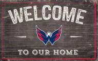 Washington Capitals 11" x 19" Welcome to Our Home Sign