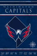 Washington Capitals 17" x 26" Coordinates Sign