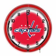Washington Capitals 18" Neon Clock