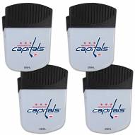 Washington Capitals 4 Pack Chip Clip Magnet with Bottle Opener