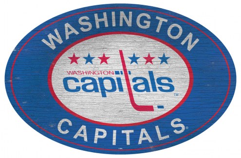 Washington Capitals 46&quot; Heritage Logo Oval Sign