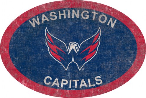 Washington Capitals 46&quot; Team Color Oval Sign
