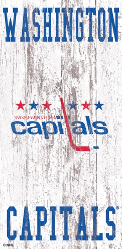 Washington Capitals 6&quot; x 12&quot; Heritage Logo Sign