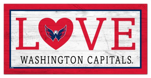Washington Capitals 6&quot; x 12&quot; Love Sign