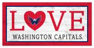 Washington Capitals 6" x 12" Love Sign