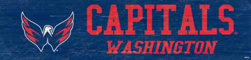 Washington Capitals 6&quot; x 24&quot; Team Name Sign