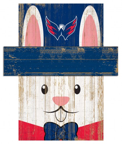 Washington Capitals 6&quot; x 5&quot; Easter Bunny Head