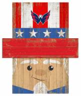 Washington Capitals 6" x 5" Patriotic Head