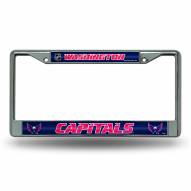 Washington Capitals Chrome Glitter License Plate Frame