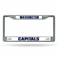 Washington Capitals Chrome License Plate Frame
