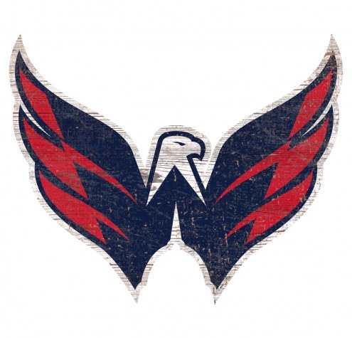 Washington Capitals Distressed Logo Cutout Sign