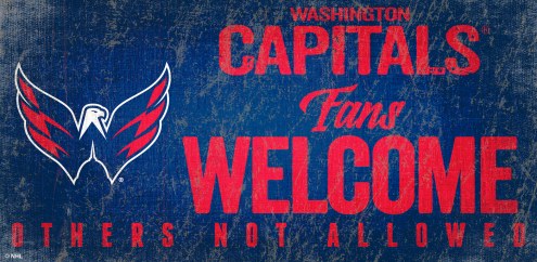 Washington Capitals Fans Welcome Sign