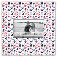 Washington Capitals Floral Pattern 10" x 10" Picture Frame