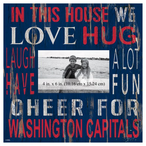 Washington Capitals In This House 10&quot; x 10&quot; Picture Frame