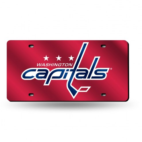 Washington Capitals Laser Cut License Plate