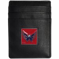 Washington Capitals Leather Money Clip/Cardholder in Gift Box