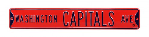Washington Capitals NHL Authentic Street Sign